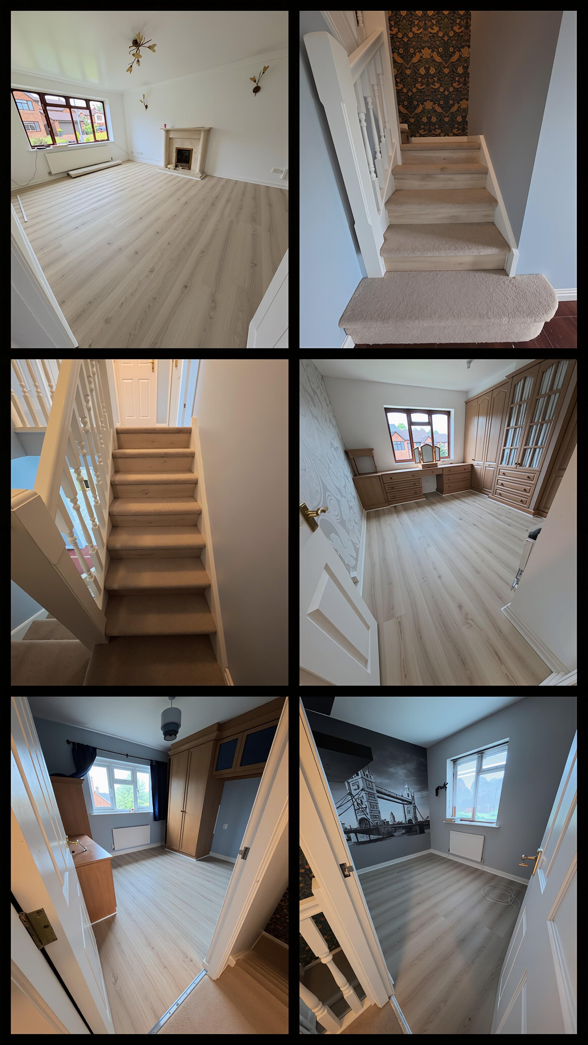 Flooring installation project in Rochdale